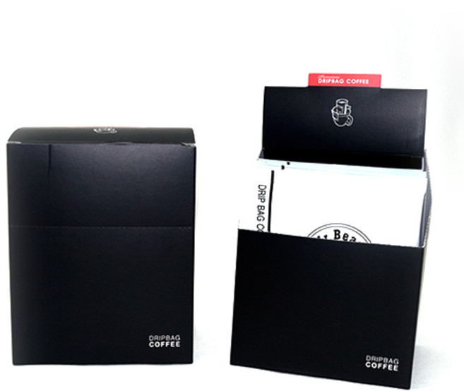 (DB_12)미스터빈 드립백 블랙 심플 포장박스 L 10개입용, 1개, 10개