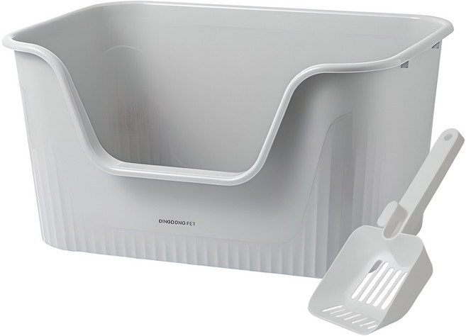 딩동펫 바스켓 특대형 고양이 화장실, 그레이, 1세트