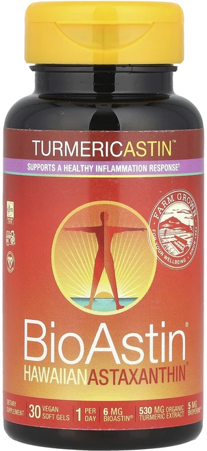 Nutrex Hawaii Turmericastin™ BioAstin® Hawaiian Astaxanthin® 비건 소프트젤 30정, NutrexHawaiiTurmericastinBioAs, 1개 - 쿠팡