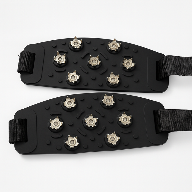 로드브릿지 미끄럼방지 도시형 아이젠 7피크, 블랙