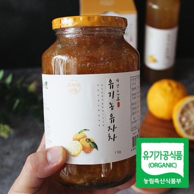 25년 유기농 유자로 만든 자연숙성 수제 유자차 1kg 산지직송, 1개, 1개입