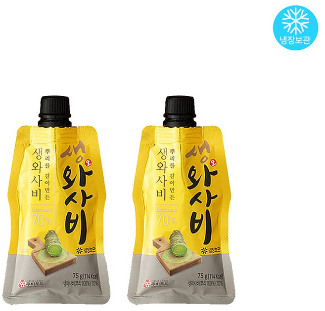 피쉬앤 도시어부 생와사비 70% 75g, 2개
