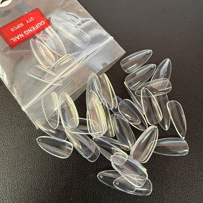 4봉 네일팁 인조팁 아몬드 5호 50개입, 1개, 4봉,아몬드5호