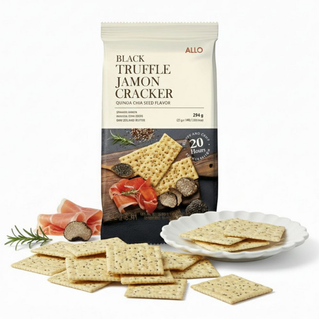 ALLO 블랙 트러플 하몽 크래커 14p, 2개, 294g