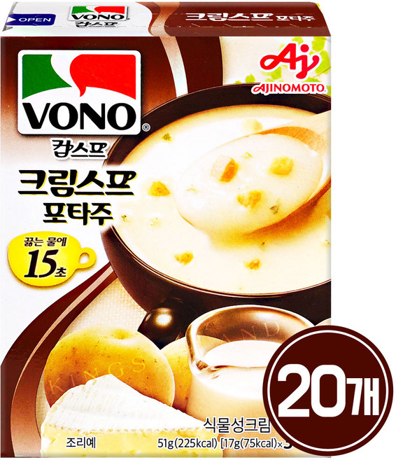 보노스프 크림스프 포타주 10각 (총 30봉입), 51g, 20개