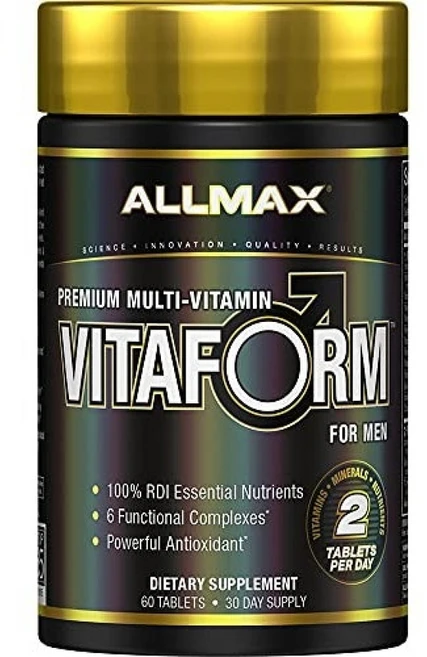 Mapeinc 올맥스 프리미엄 바이타폼 남성 퍼포먼스 종합비타민 60정, 1개 - 쿠팡