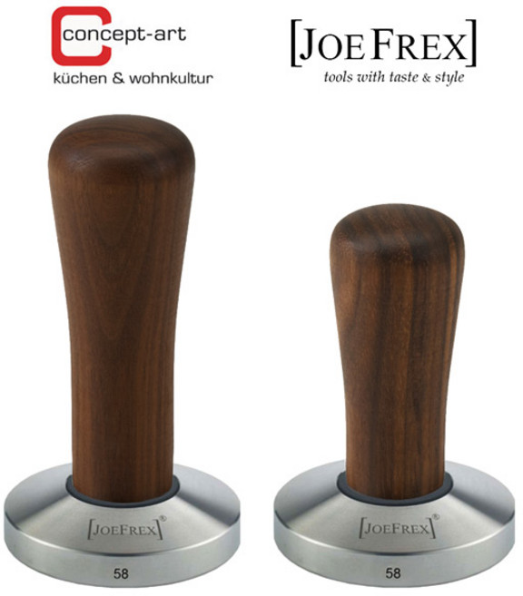 [JOEFREX] 독일 정품 58.5mm 클래식 탬퍼 월넛 우드탬퍼 58.5mm 58 mm 57mm 56mm 54mm 53mm 51mm 50mm 49mm, 롱, 커브형 58mm, 1개