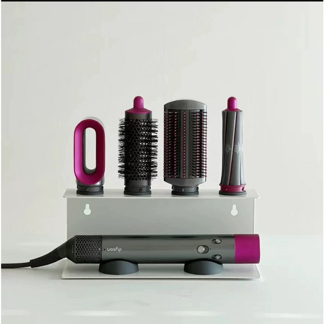 다이슨 에어랩 거치대 스탠드 4구 7구 본체 브러쉬 캡 정리대 정품 호환 인테리어 받침대, 1개, 화이트 4구