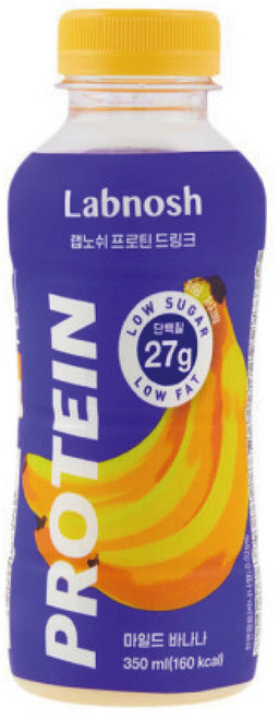 랩노쉬 프로틴 드링크 마일드 바나나, 350ml, 24개