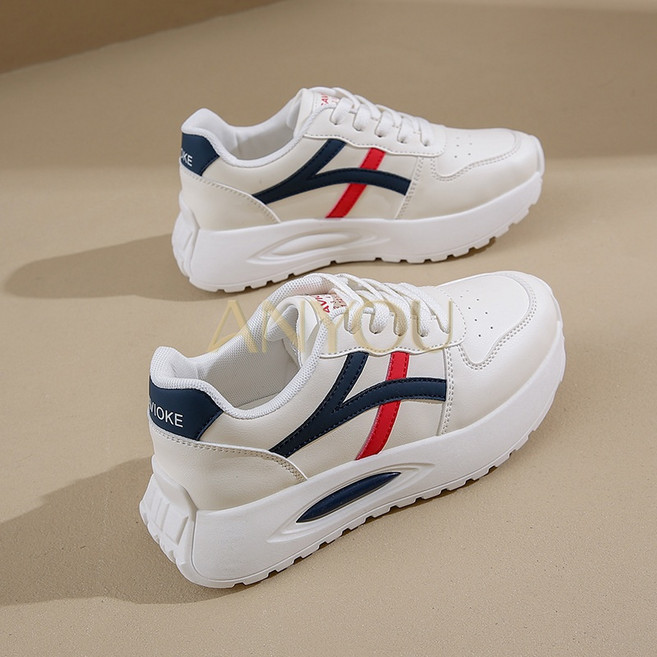 트렌디 아간화 여성화 키높여주는 신발 댕댕화 화이트화 여성 캐주얼화