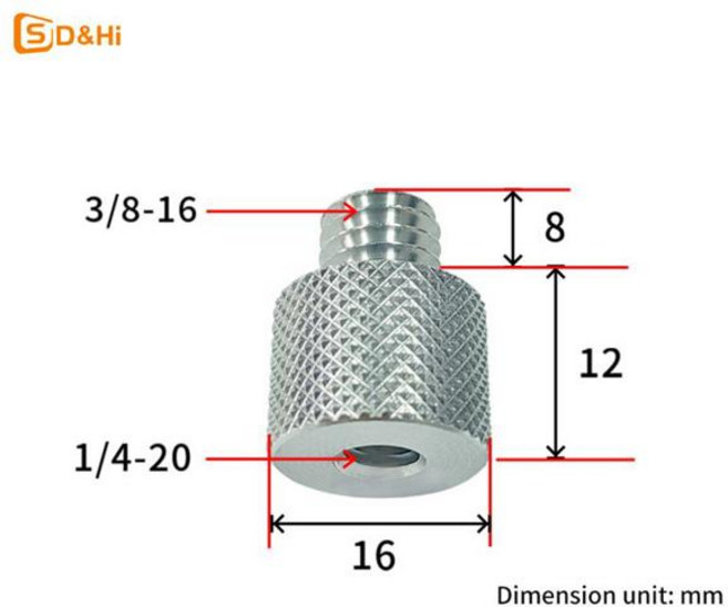 카메라 변환 나사 너트 14 38 58 인치 프로젝터 브래킷 어댑터 Dslr 카메라 삼각대 볼헤드용 사진 액세서리, 04 A3, 1개