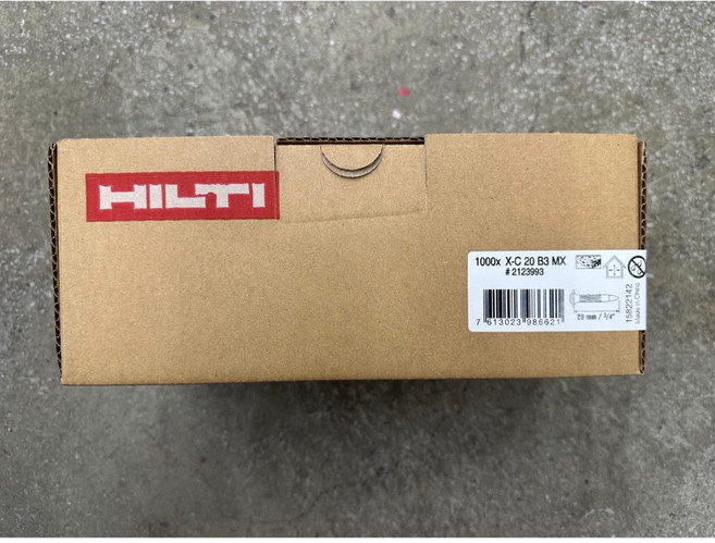 HILTI 喜得釘 混凝土鋼釘 B3 MX 20mm 鋼構釘 電動槍釘, 1個, X-C 20(水泥釘)