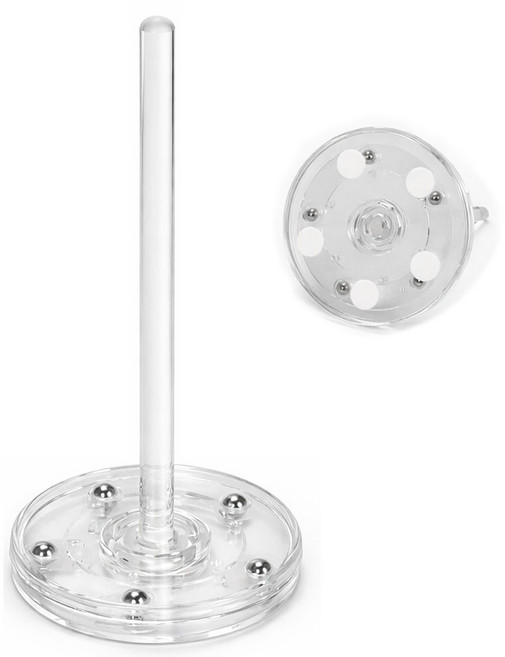 루루이즈 얀홀더 투명 아크릴 뜨개실 거치대, 1개, 투명 밑판 12.2cm