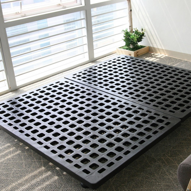 파로마 에어리 공기순환 침대깔판 침대받침대 싱글/더블/퀸 높은발통 20cm, 블랙