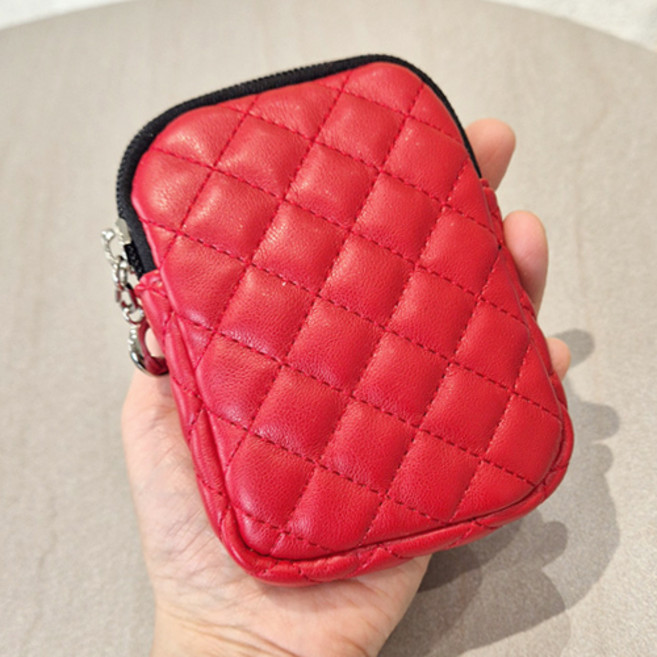 누빔 클래식 미니 파우치 카드 담배 소품 케이스