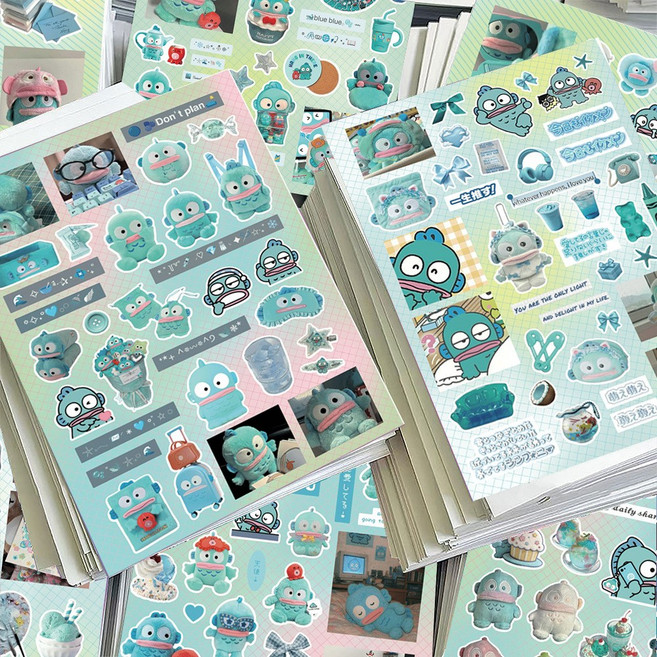 로테오 일본 애니 다꾸 스티커, 1세트, 한교동B
