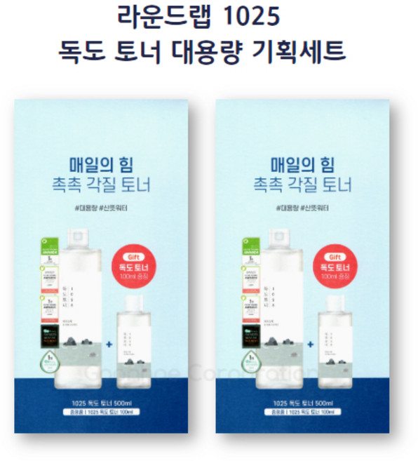 독도토너 대용량 기획세트 (본품 500ml + 추가증정 100ml), 2개, 600ml