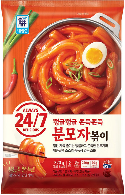 [사조대림] 분모자볶이 기본맛 320g 12개