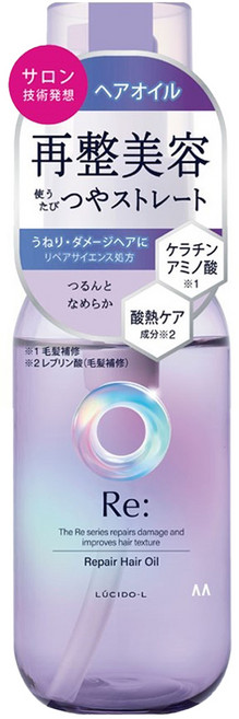 LUCIDO-L 樂絲朵 RE 修護髮油, 1個, 90ml