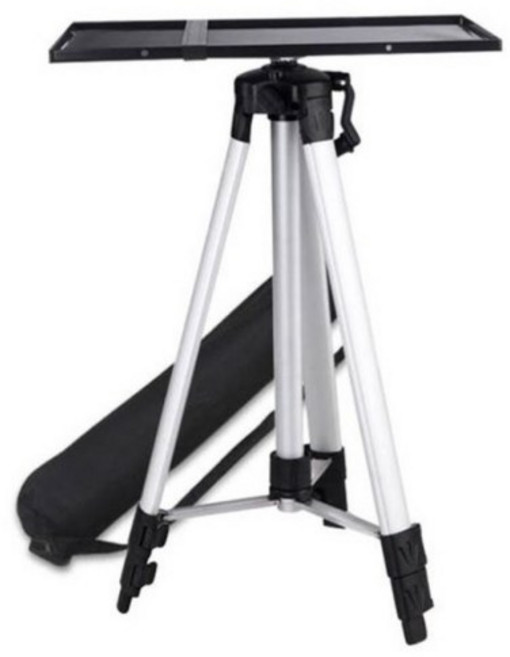 프로젝터 삼각대 스탠드 - 높이 조절 가능 - 휴대용 가방 포함, 프로젝터삼각대, 1개