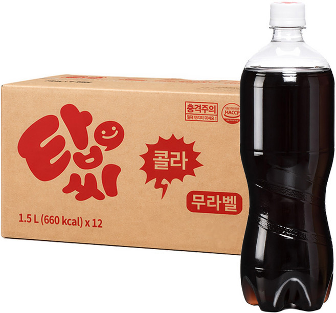 일화 탑씨 콜라 무라벨 1.5L x 12PET, 12개