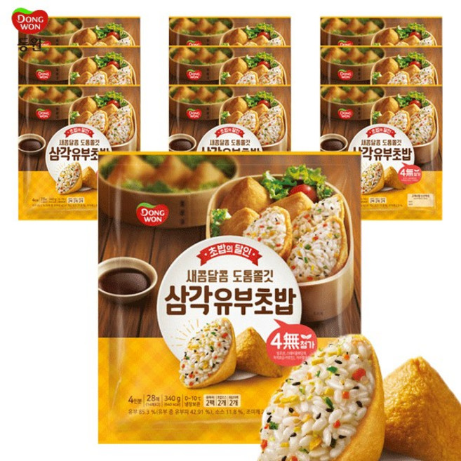 [다만세푸드] 동원 삼각 유부초밥340g, 340g, 10개