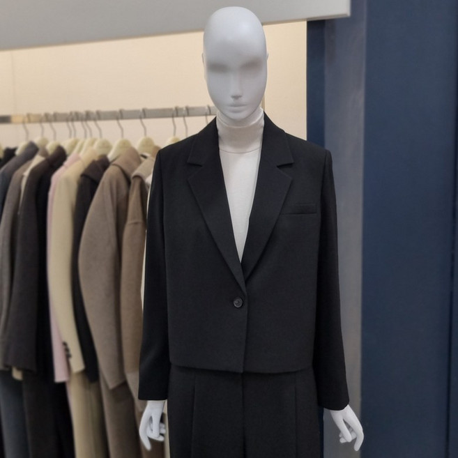 나이스클랍 나이스클랍 세미 크롭 자켓 A261MWJ202_DG