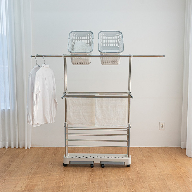 블렌드 4단 빨래건조대, 화이트