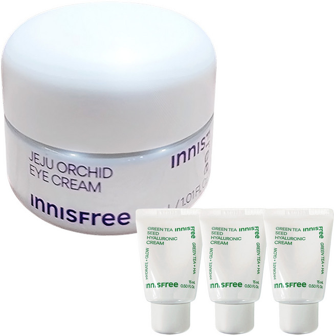 이니스프리 한란 아이 크림 30ml+(히알루론산 크림15mlx3개 증정), 1개