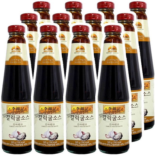 오뚜기 이금기 갈릭굴소스 520g x 12병, 12개