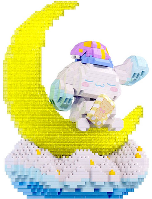 [알꿀밤-나노블럭-코믹스] G시나모롤 달 구름 무드등, 1개