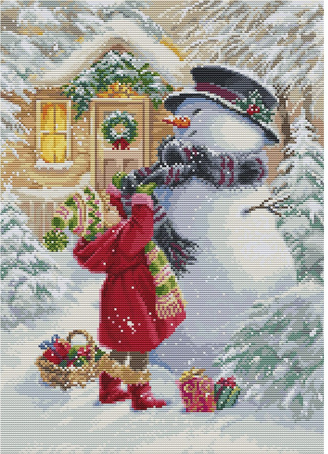 루카스 실십자수 패키지 The Girl With Gifts BU5018, 1개