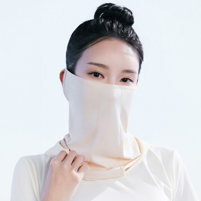 모델로 쿨핏 UPF50+ 마스크, 라이트베이지, 1개