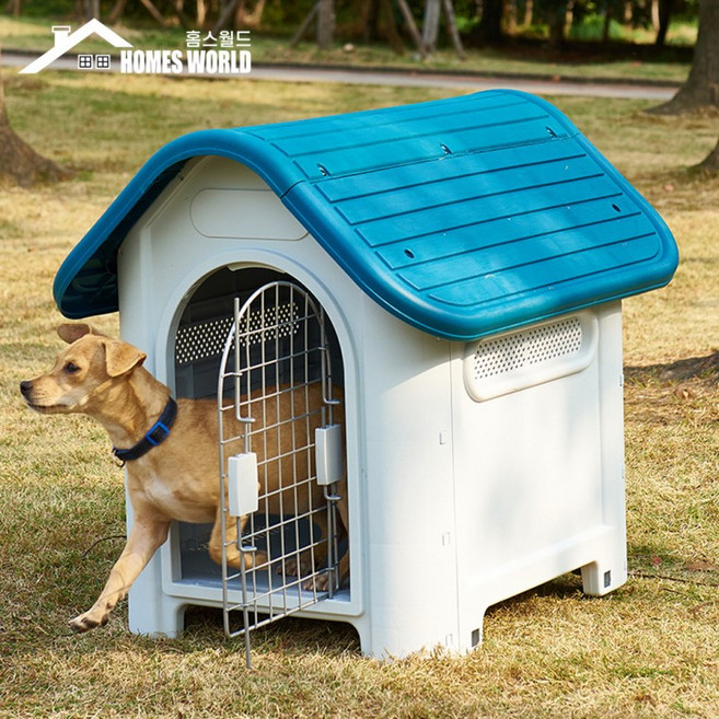 개집 애견하우스 강아지 야외용 실외용 대형견집 403TC, 01. 애견하우스 403TC 대형-그레이