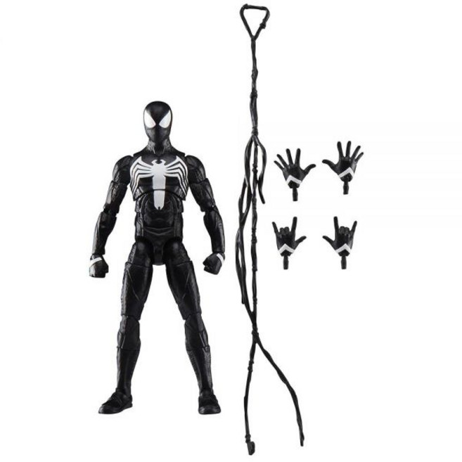 Marvel 레전드 시리즈 게이머버스 피터 파커 블랙 수트 스파이더맨 2 비디오 게임에서 영감을 받은 수집용 15.2cm(6인치) 액션 피규어, 1개