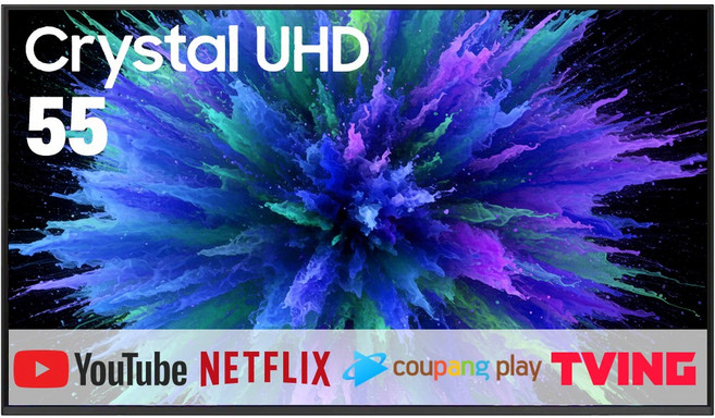 삼성전자 55인치 최신형 슬림베젤 UHD 4K 스마트 LED TV OTT 어플 미러링 이용가능 55DU6900, 방문설치, 벽걸이형