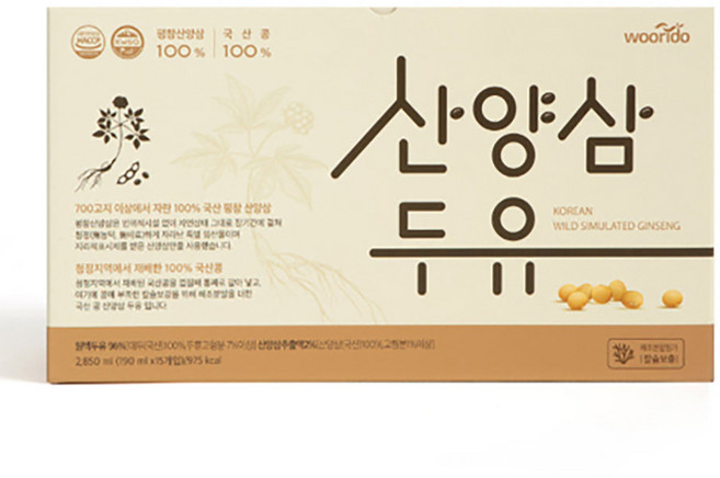 산양삼두유, 190ml, 1박스