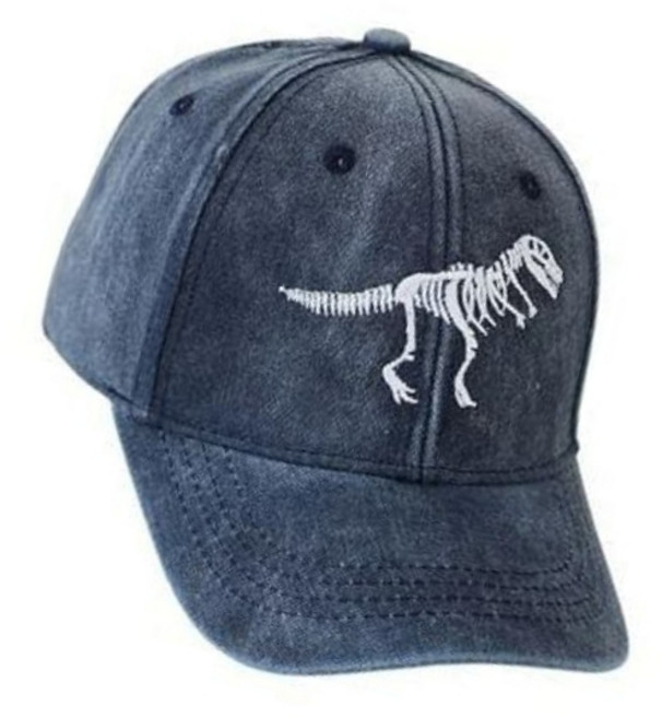 야구 자수 공룡 모자 티라노 렉스 빈티지 워싱 데님 볼캡 아빠 아들 패밀리룩 가족시밀러룩