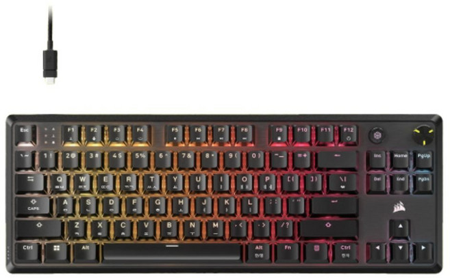 커세어 K70 RGB CORE TKL 텐키리스 게이밍 기계식 키보드 적축