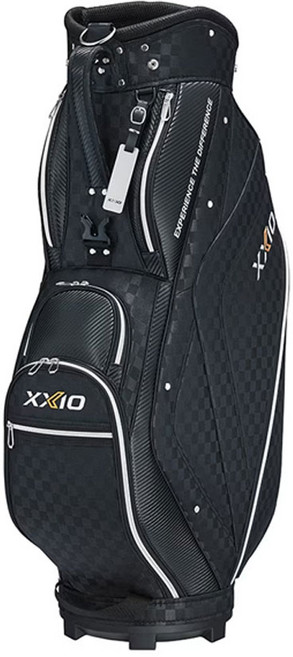 젝시오 어쎈틱 경량 캐디백 GGC-X164, 블랙 + 체크