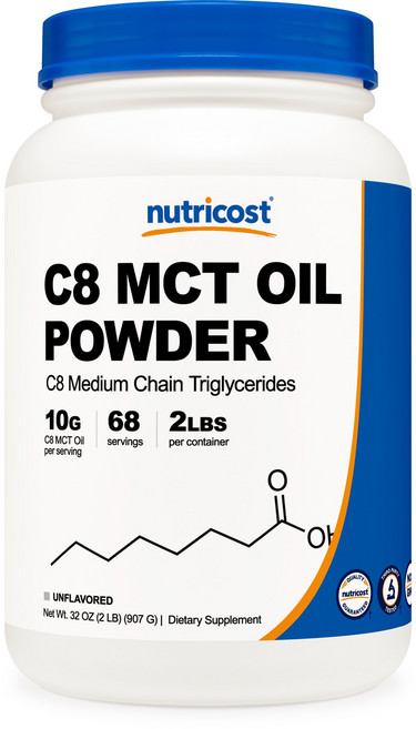 nutricost C8 MCT油萃取粉, 1個, 907g