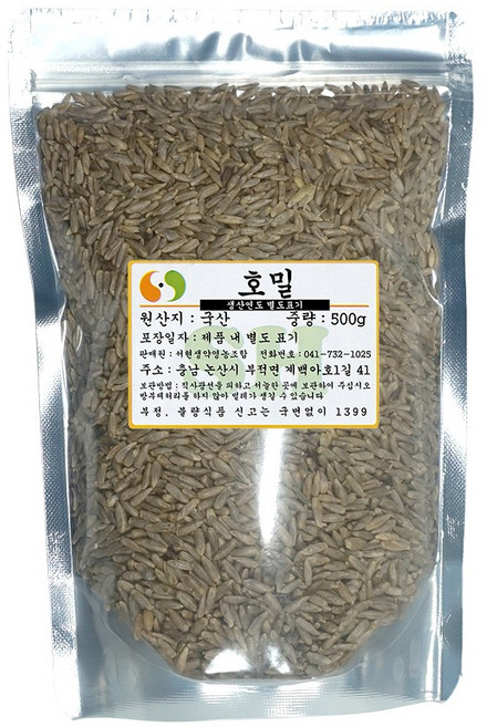 국산 호밀 500g, 1개