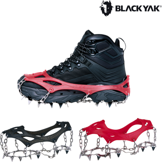 [백화점출고] 블랙야크 남여공용 야크체인젠A 25년신상 트레킹 등산 아이젠 빙판 미끄럼방지 산행안전용품 4BYIRXU901, 블랙