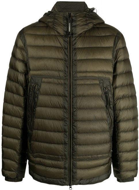 C.P.컴퍼니 로고 지퍼 패딩 재킷