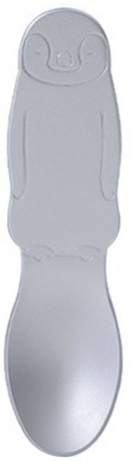 디저트 국자 알루미늄 아이스크림 스푼 일본 녹는 유형 펭귄/곰 패턴 실버 커피 키즈, 02 short penguin