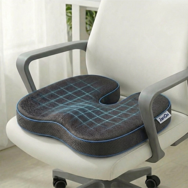 잔온 치질방석 고밀도 메모리폼 장시간 꼬리뼈 방석, 그레이