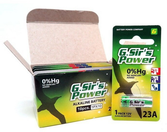 G.Sir's Power 鹼錳柱型電池 23A 12V, 10, 1盒