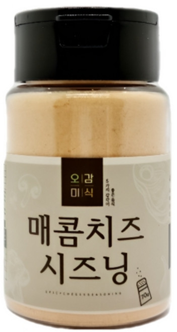 오감미식 매콤치즈시즈닝 70g 가루 분말 파우더 스테이크 치즈 양꼬치 업소용 분식집 튀김 스프, 1개