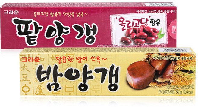 크라운제과 밤 연양갱 50g x 1개 밤양갱