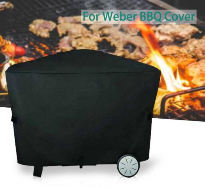 Weber Q2000 Q3000 바베큐 커버 용 바베큐 그릴 커버 야외 바베큐 액세서리 방진 방수 비 보호 커버, 01 112.4x64.1x95.6cm